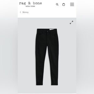 Rag & Bone High Rise Skinny Jeans